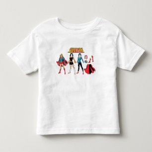 Supergirl Paper Doll Graphic Toddler T-Shirt