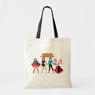 Supergirl Paper Doll Graphic Tote Bag