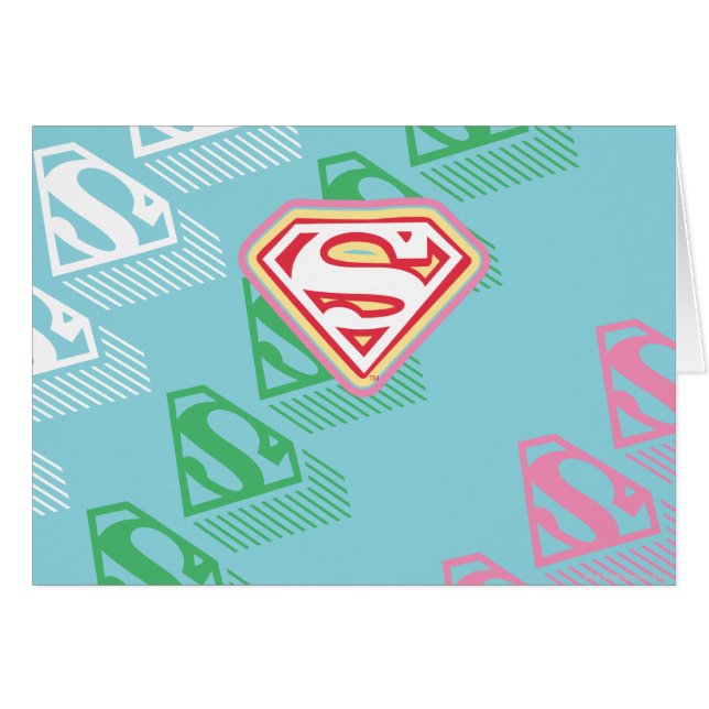 Supergirl Pastel  Repeat Pattern (Front Horizontal)