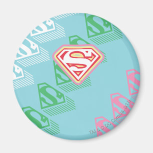 Supergirl Pastel  Repeat Pattern Magnet