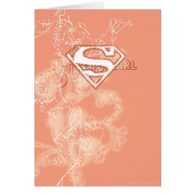 Supergirl Peach Floral Pattern (Front)