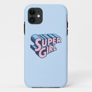 Supergirl Pink and Blue Logo iPhone 11 Case