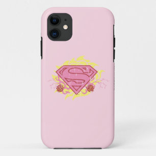 Supergirl Pink Flowers iPhone 11 Case