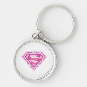 Supergirl Pink Logo Key Ring