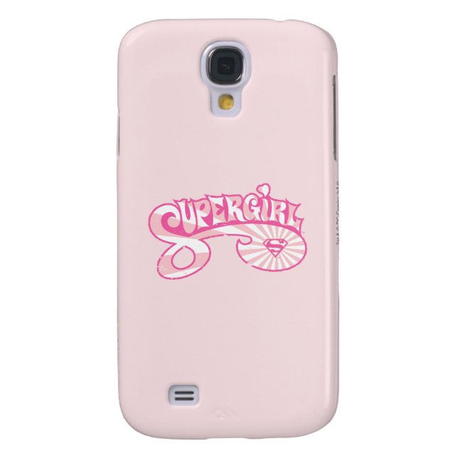Supergirl Pink Logo Star Burst Case-Mate Samsung Galaxy Case (Back)