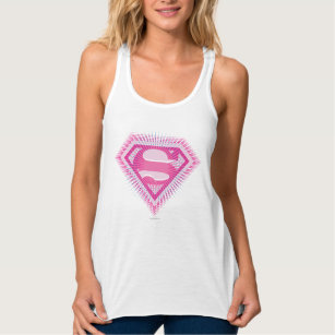 Supergirl Pink Logo Tank Top