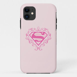 Supergirl Pink Stripes iPhone 11 Case