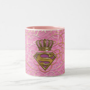 Supergirl Pink Two-Tone Coffee Mug