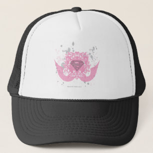 Supergirl Pink Winged Design Trucker Hat