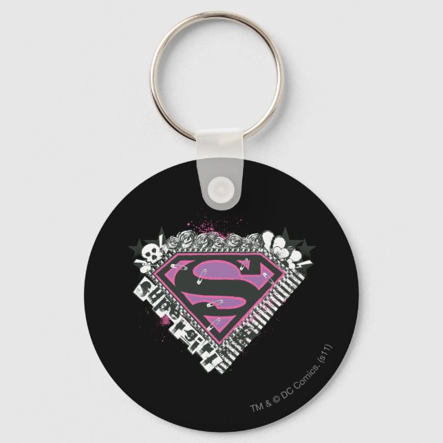 Supergirl Pins Logo Key Ring (Front)