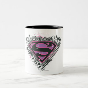 Supergirl Pins Logo Two-Tone Coffee Mug