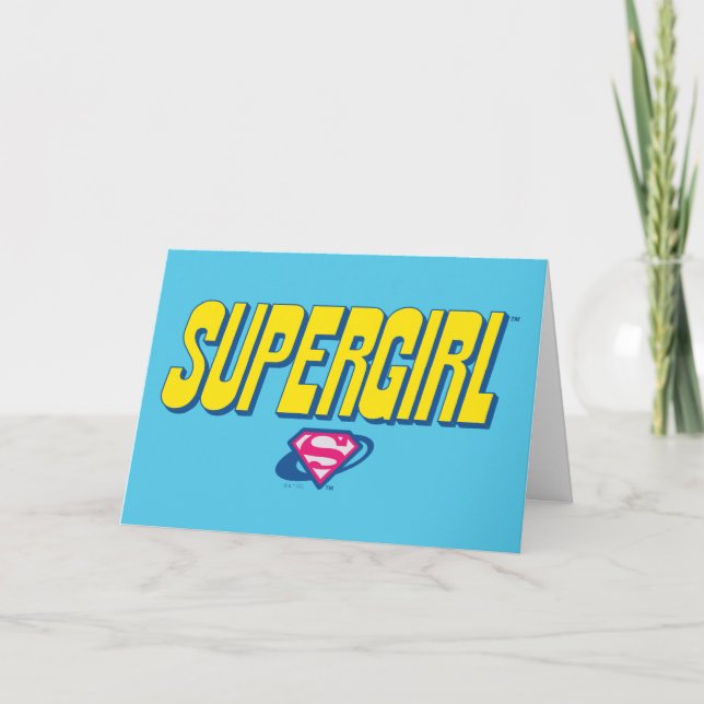 Supergirl Pop Logo Card (Front)