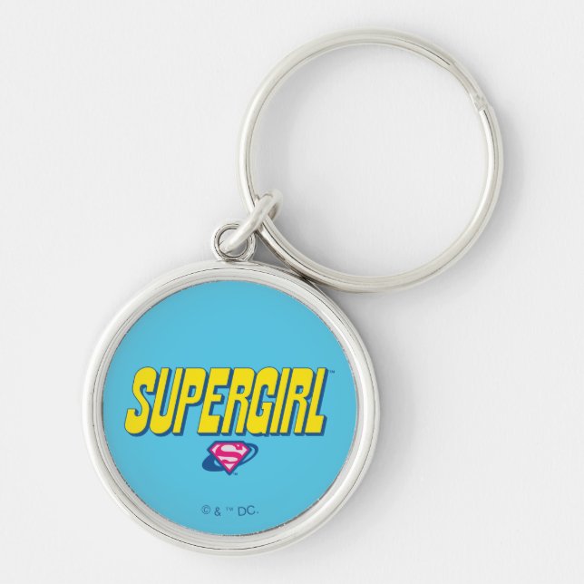 Supergirl Pop Logo Key Ring (Front)