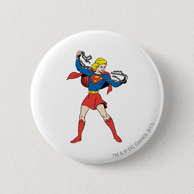 Supergirl Pose 10 6 Cm Round Badge (Front)