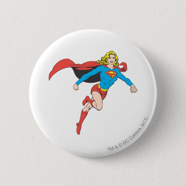 Supergirl Pose 1 6 Cm Round Badge (Front)