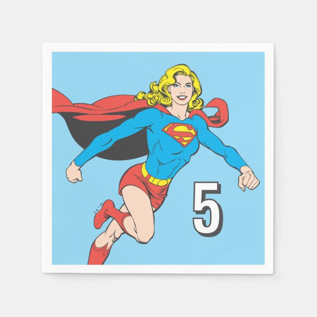 Supergirl Pose 1 Napkin (Front)