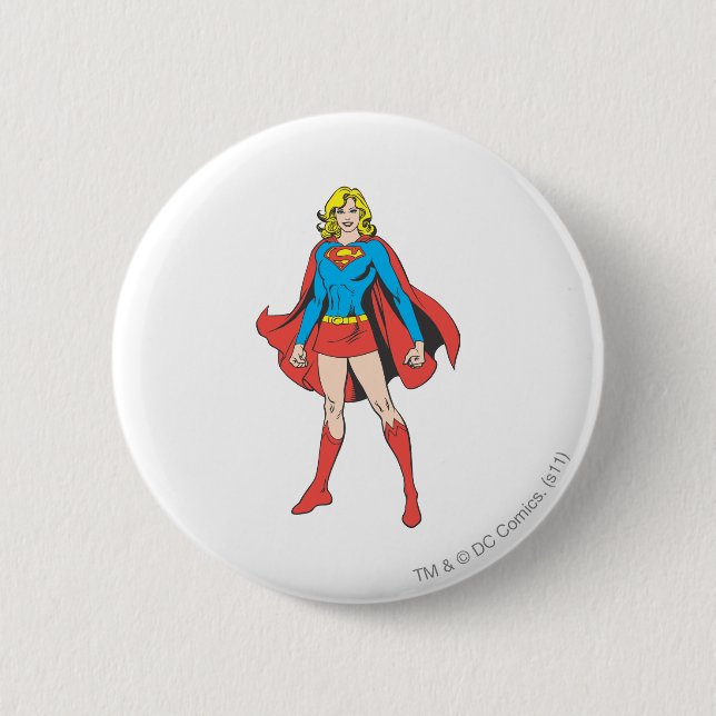 Supergirl Pose 5 6 Cm Round Badge (Front)