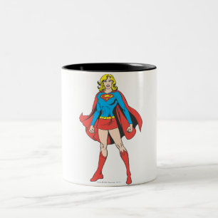 Supergirl Pose 5 Two-Tone Coffee Mug