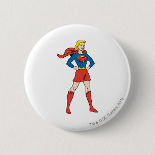 Supergirl Pose 7 6 Cm Round Badge