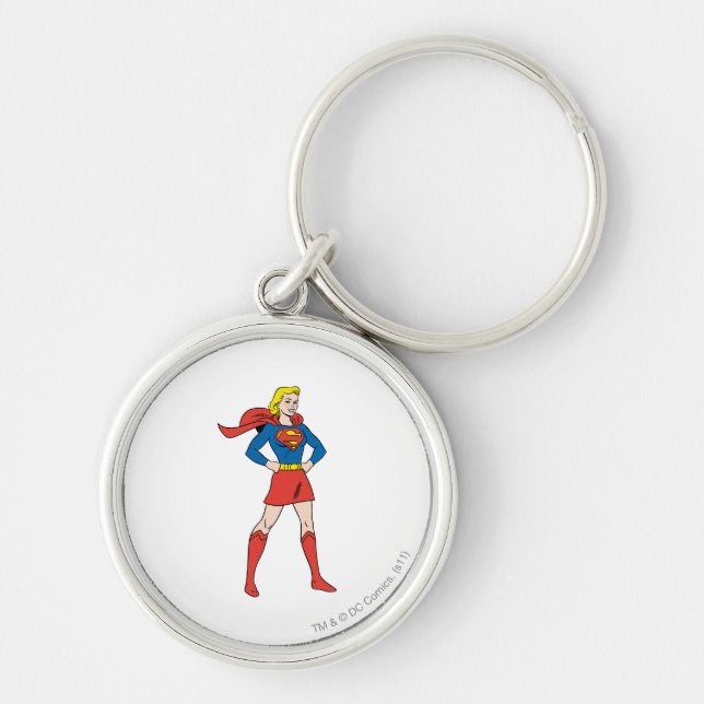 Supergirl Pose 7 Key Ring (Front)