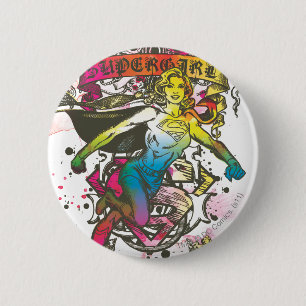 Supergirl Power 6 Cm Round Badge