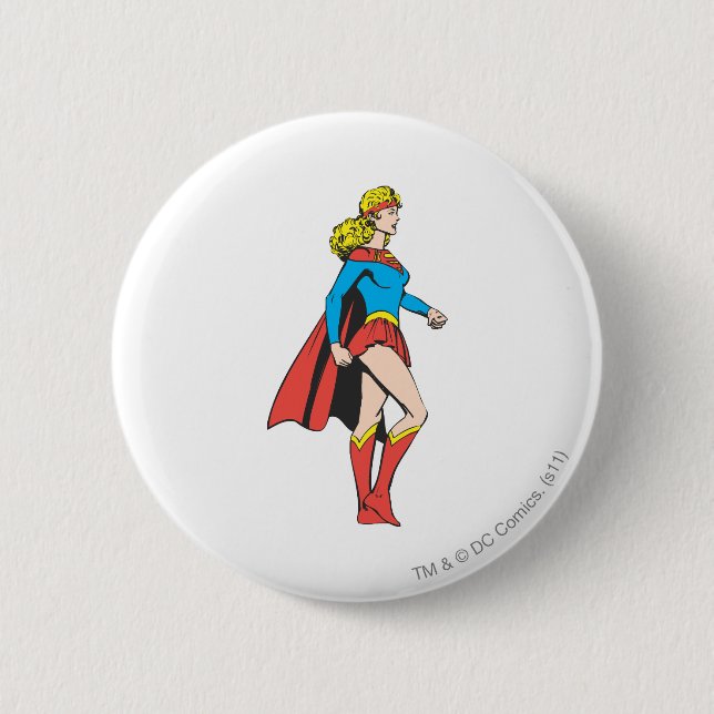 Supergirl Profile 6 Cm Round Badge (Front)