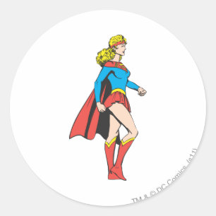 Supergirl Profile Classic Round Sticker