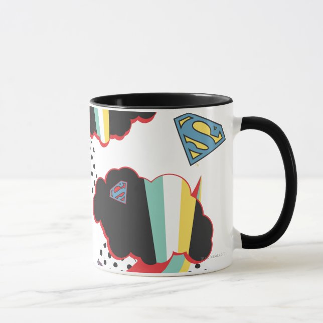 Supergirl Rainbow Cloud Pattern Mug (Right)