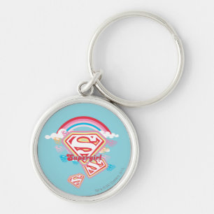 Supergirl Rainbow Key Ring