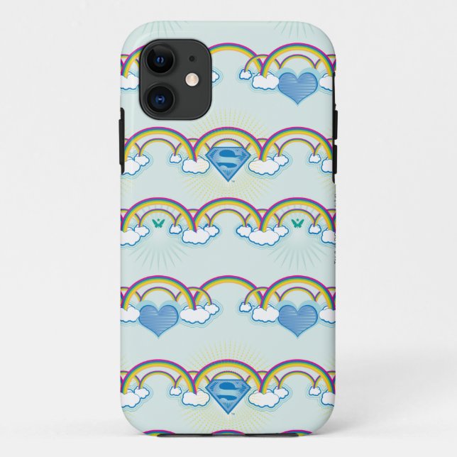 Supergirl Rainbow Pattern Case-Mate iPhone Case (Back)