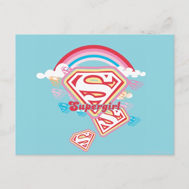 Supergirl Rainbow Postcard (Front)
