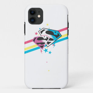 Supergirl Rainbow Stripes iPhone 11 Case
