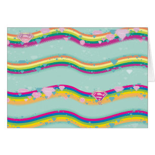 Supergirl Rainbow Waves Green