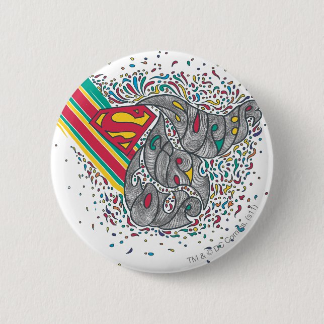 Supergirl Random World 2 6 Cm Round Badge (Front)