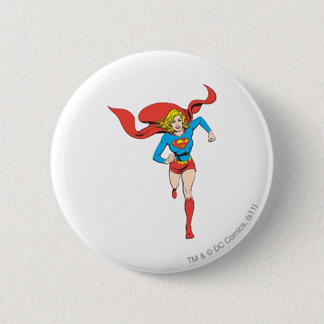 Supergirl Ready to Go 6 Cm Round Badge (Front)