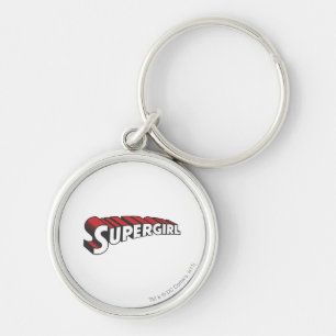 Supergirl Red and White Logo Key Ring