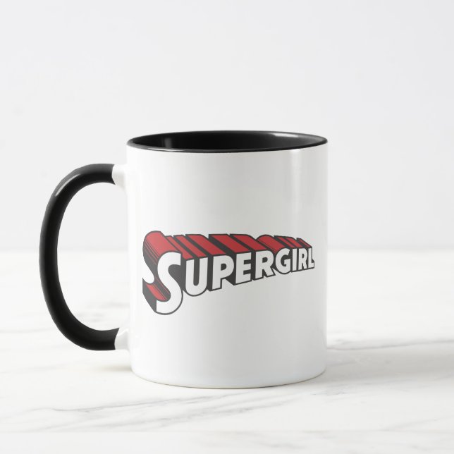 Supergirl Red and White Logo Mug (Left)