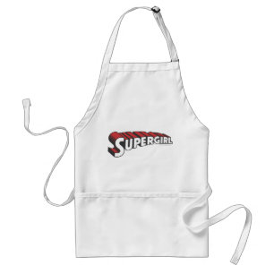 Supergirl Red and White Logo Standard Apron