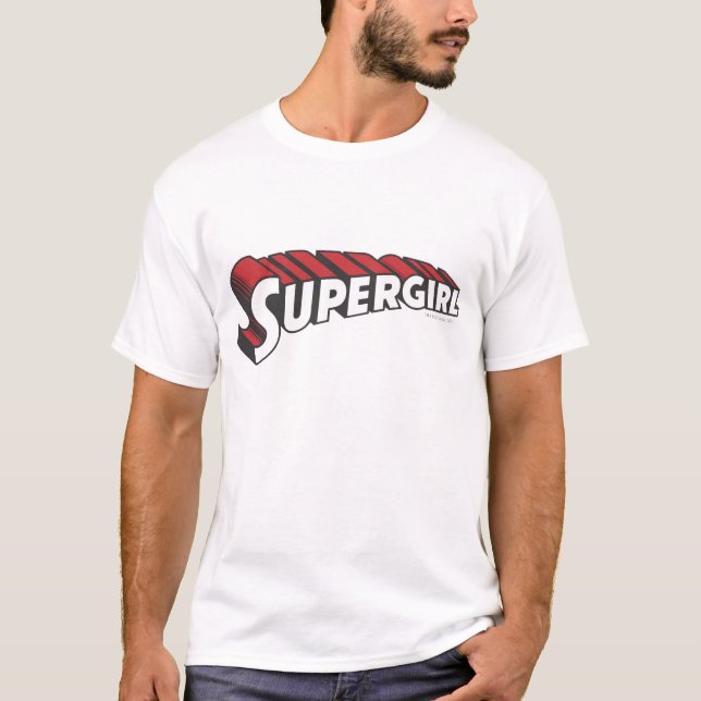 Supergirl Red and White Logo T-Shirt (Front)