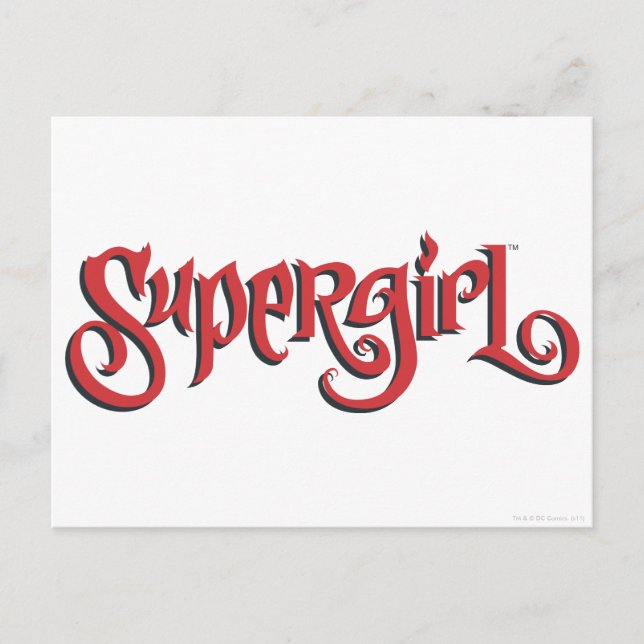 Supergirl Red Logo Postcard (Front)
