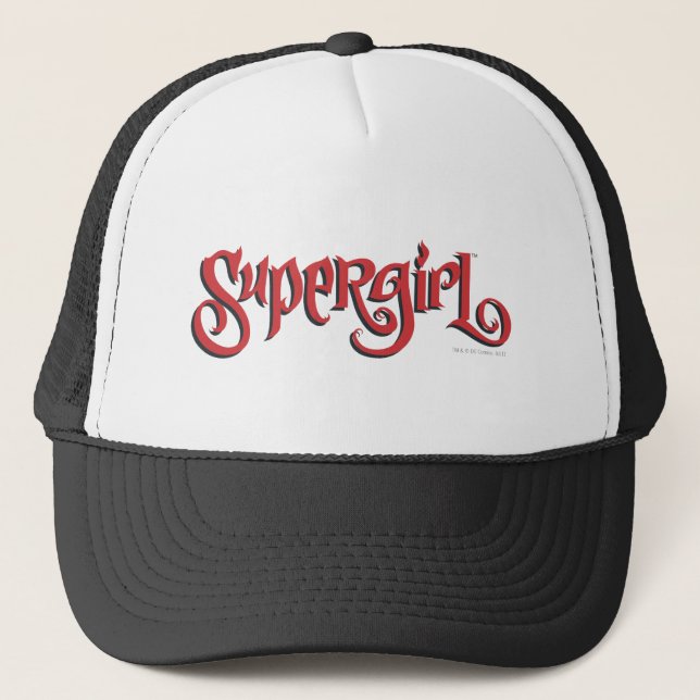 Supergirl Red Logo Trucker Hat (Front)