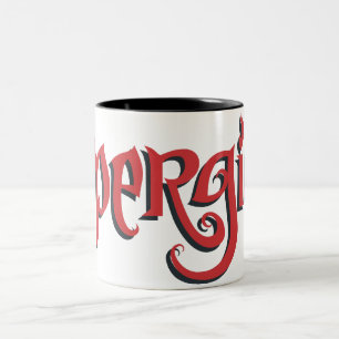 Supergirl Red Logo Two-Tone Coffee Mug
