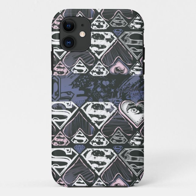 Supergirl Repeat S Pattern Case-Mate iPhone Case (Back)