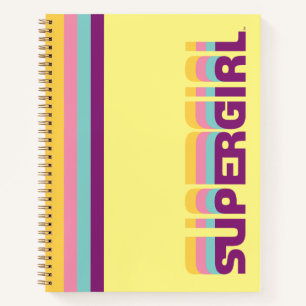 Supergirl Retro Colorshift Graphic Notebook
