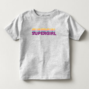 Supergirl Retro Colorshift Graphic Toddler T-Shirt