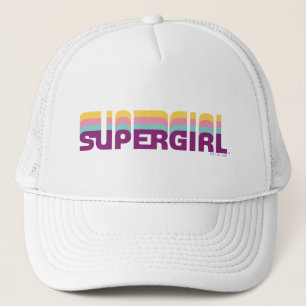 Supergirl Retro Colorshift Graphic Trucker Hat