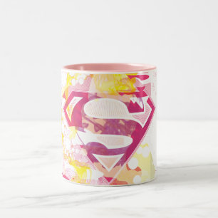 Supergirl Retro Logo Two-Tone Coffee Mug