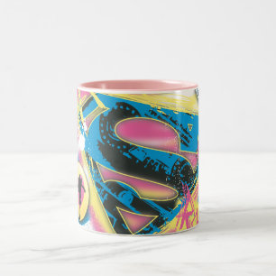 Supergirl Rocks Two-Tone Coffee Mug