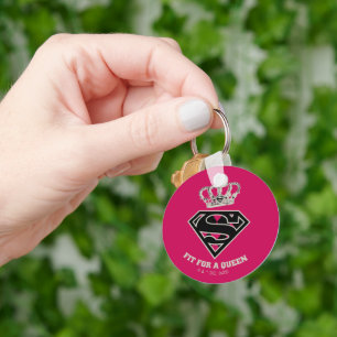 Supergirl S-Shield "Fit For A Queen" Key Ring