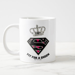 Supergirl S-Shield "Fit For A Queen" Large Coffee Mug